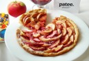 Песочный пирог с яблоками и малиновым вареньем