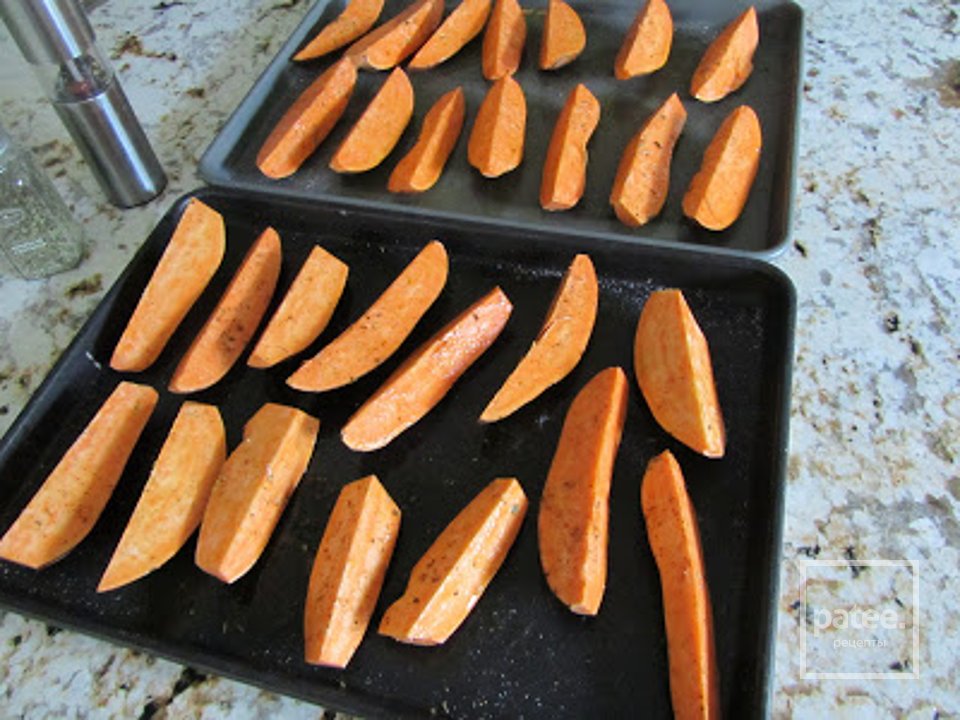 Печеный сладкий картофель с сыром и пеканом - Шаг 11