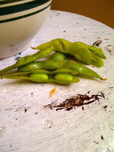 Эдамаме с чесноком - Шаг 5