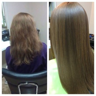 Кератиновый уход..