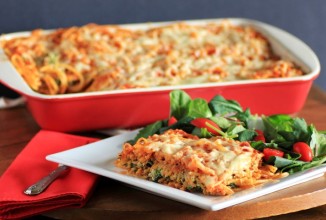 Запеканка из спагетти с сыром