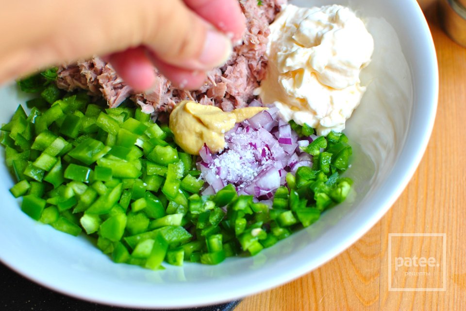 Грибы портобелло с тунцом - Шаг 6