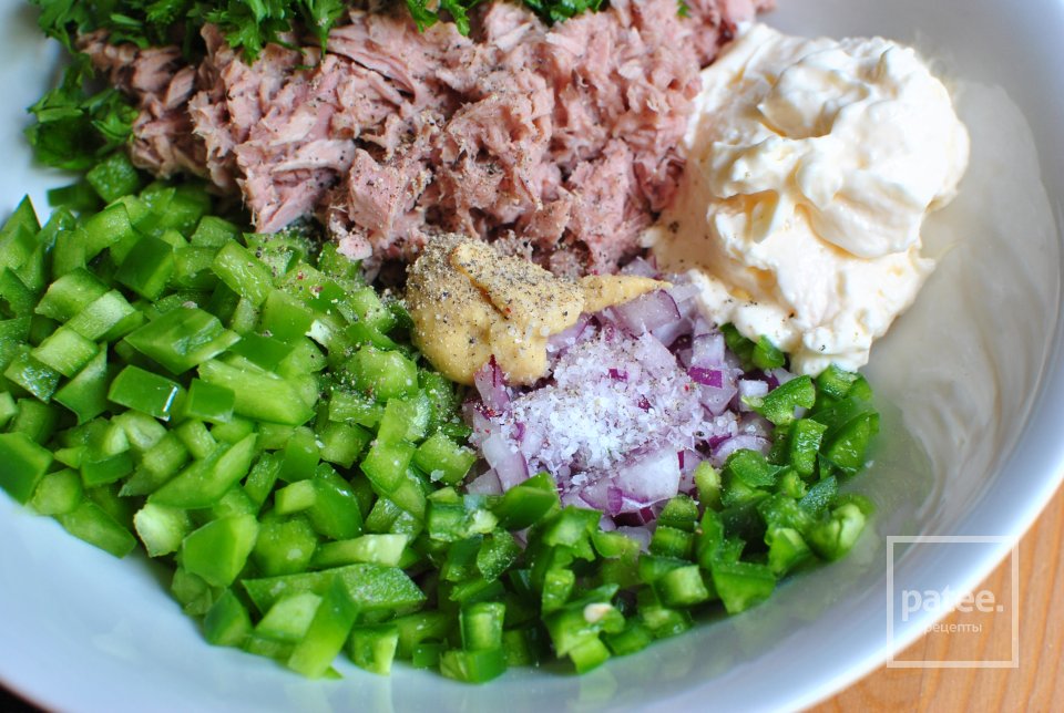 Грибы портобелло с тунцом - Шаг 7