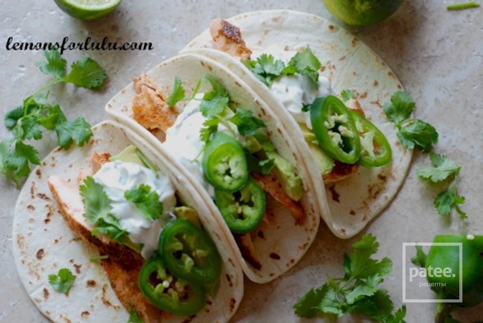 Такос с лососем и кремом халапеньо - Шаг 7