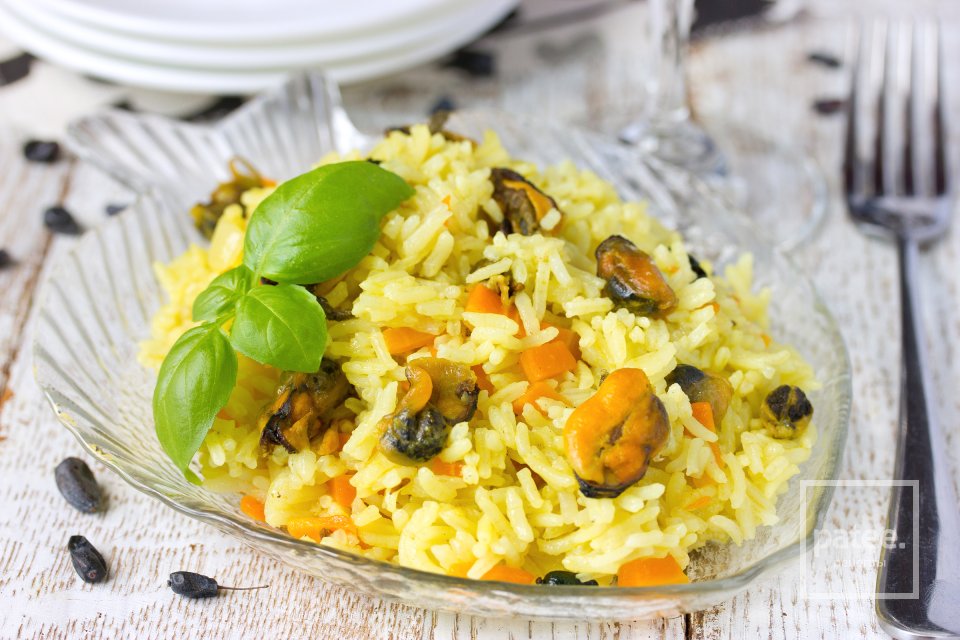 Плов с мидиями - Шаг 13