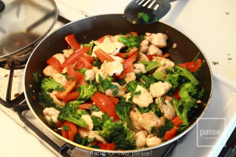 Курица с брокколи в лимонном соусе - Шаг 17