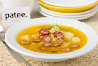 Суп гороховый с охотничьими колбасками