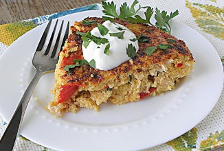 Фриттата курицей и киноа