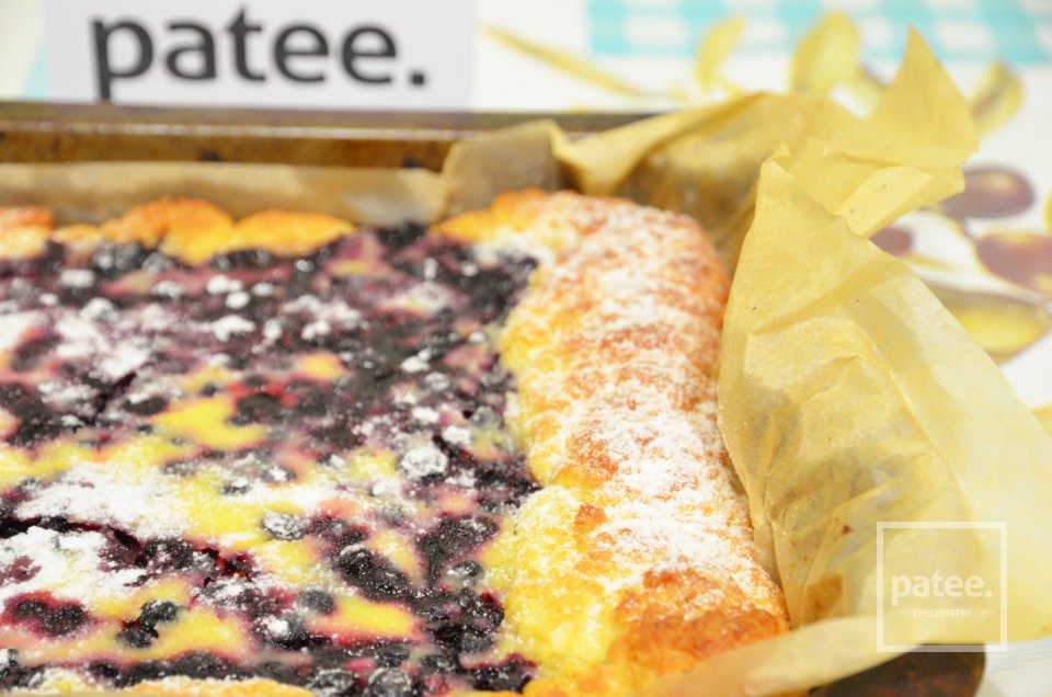 Черничный пирог со сметанной заливкой - Шаг 19