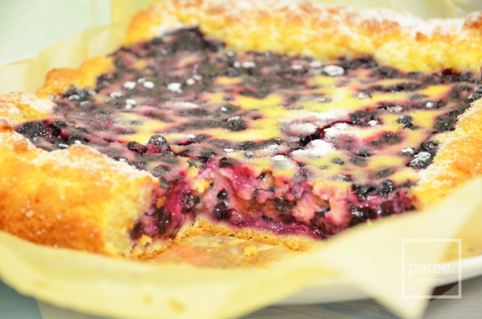 Черничный пирог со сметанной заливкой - Шаг 20