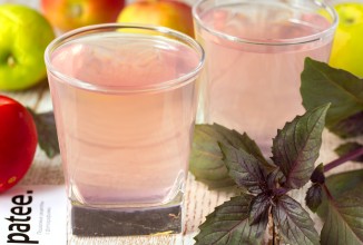 Яблочный компот с базиликом