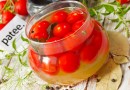 Пикантные маринованные помидоры черри