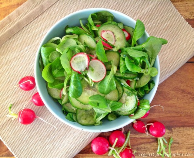 Легкий овощной салат