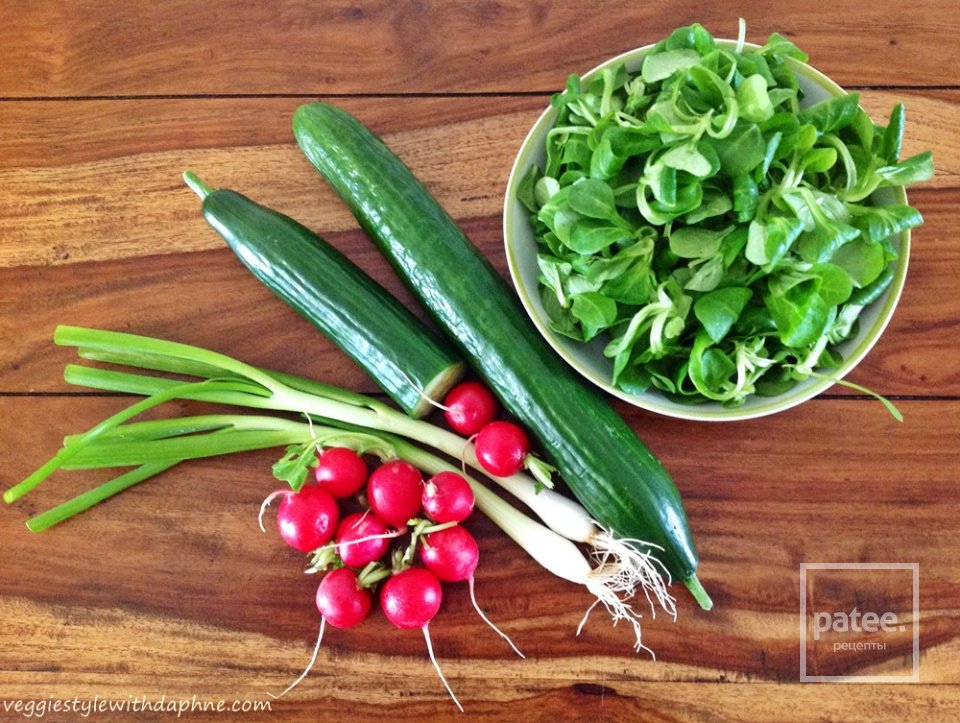 Легкий овощной салат - Шаг 1