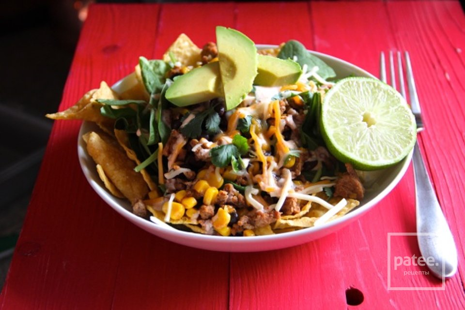 Салат тако с индейкой и фасолью - Шаг 18