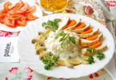 Куриная грудка с рисом и грибами