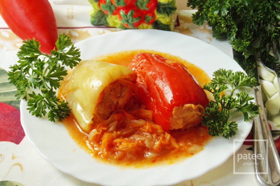 Фаршированный перец в морковном соусе - Шаг 16