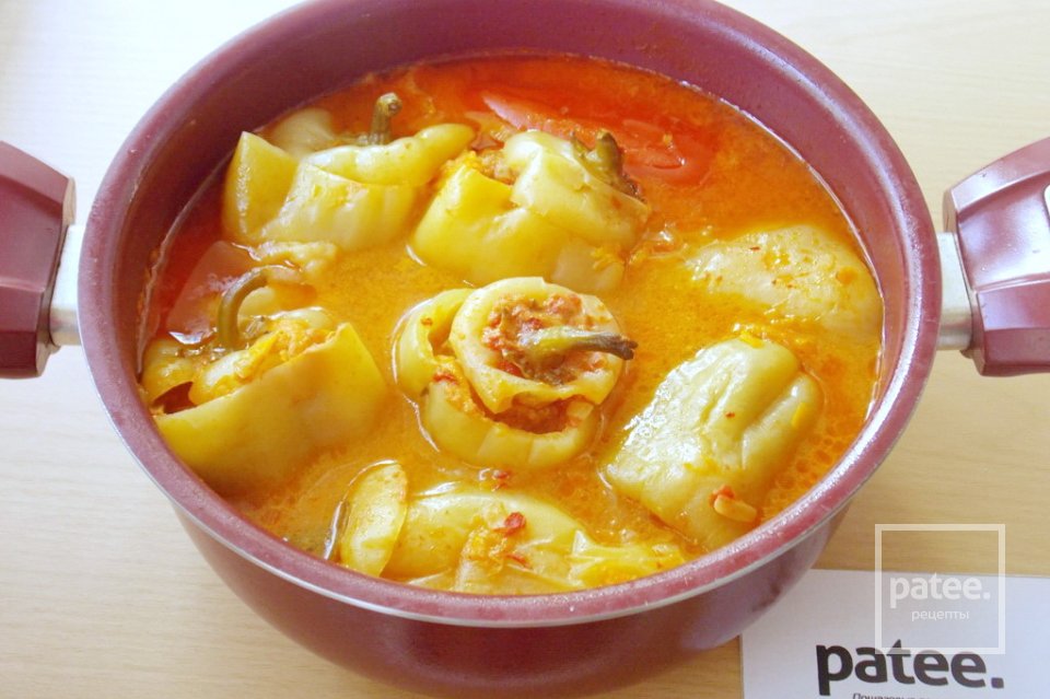 Фаршированный перец в морковном соусе - Шаг 15