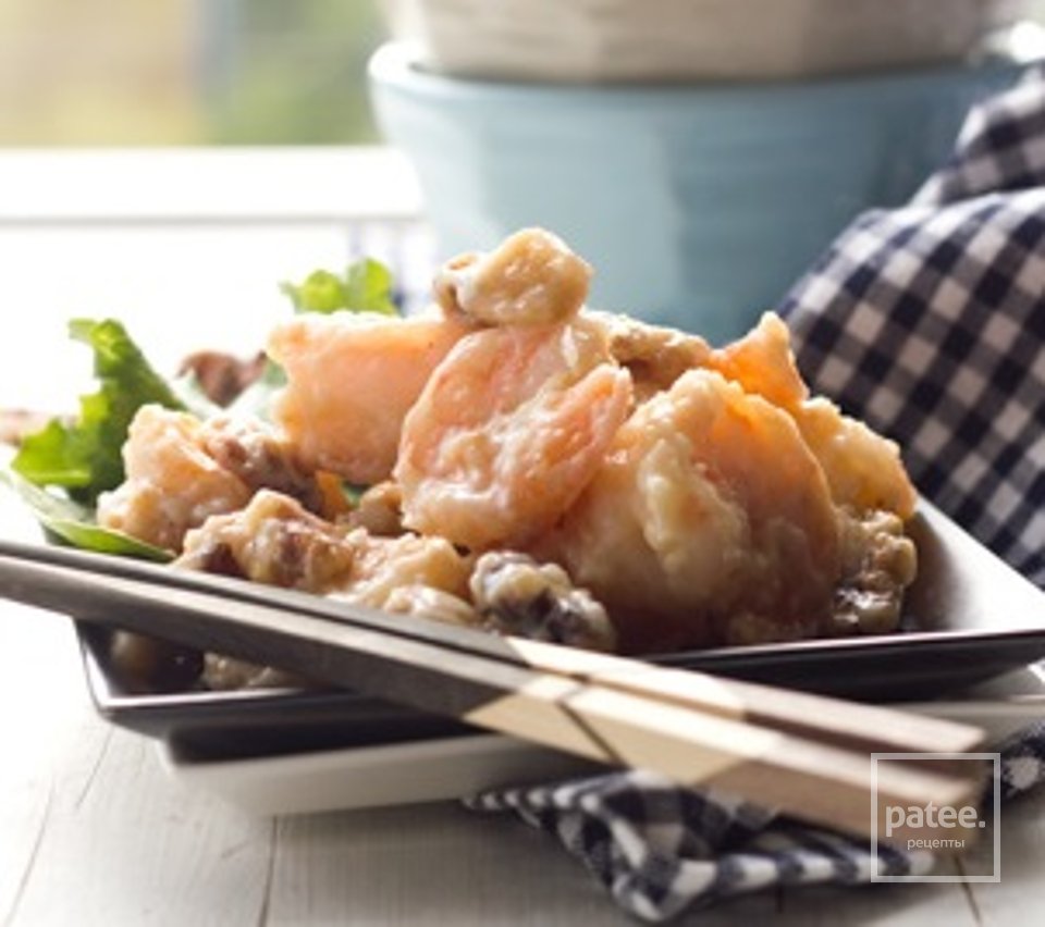 Медовые креветки с орехами - Шаг 9