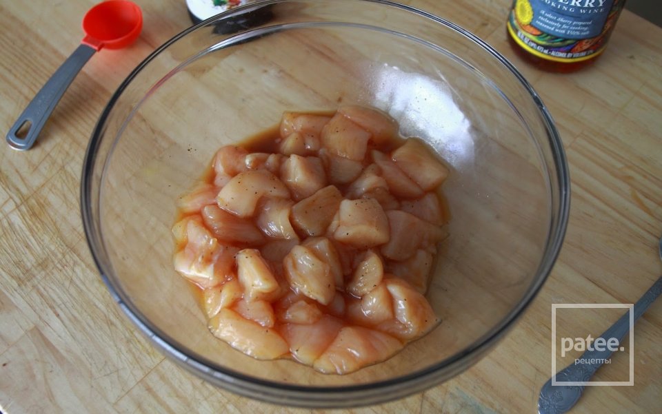 Острые кусочки курицы  с кешью - Шаг 4