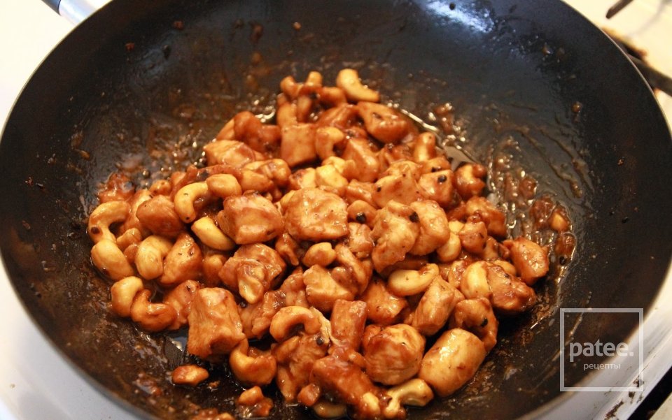Острые кусочки курицы  с кешью - Шаг 14