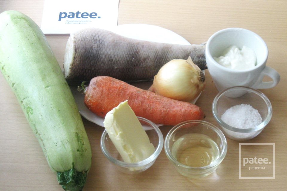 Рыба нототения с овощами в сметане - Шаг 1