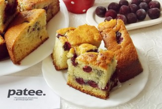 Лигурийский лимонный  пирог с вишней