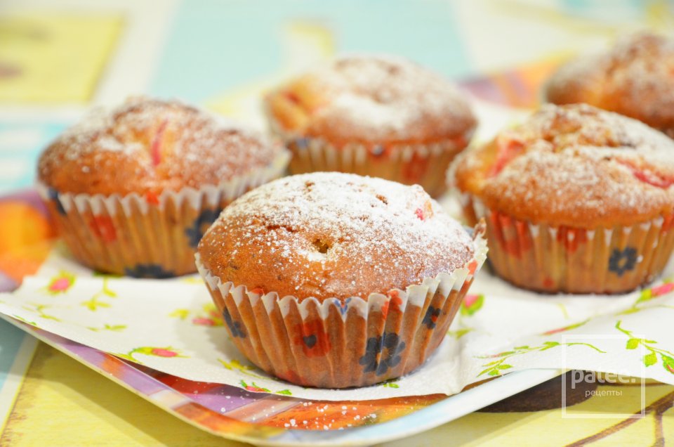 Кексы с ревенем - Шаг 19