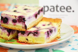 Чернично-сметанный пирог