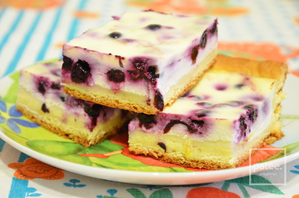 Чернично-сметанный пирог - Шаг 30