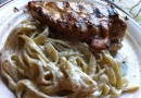 Курица с соусом Альфредо и пастой