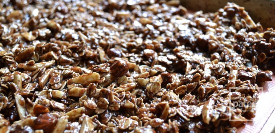 Шоколадно-ореховая гранола - Шаг 5