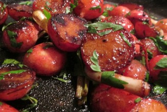 Бальзамическая редиска с черемшой