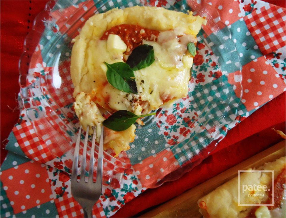 Пицца с сыром и базиликом - Шаг 9