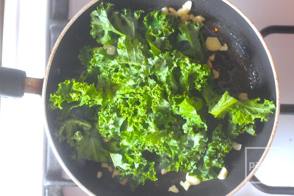 Капуста кале с кунжутом - Шаг 5