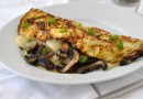 Омлет с грибами и сыром хаварти