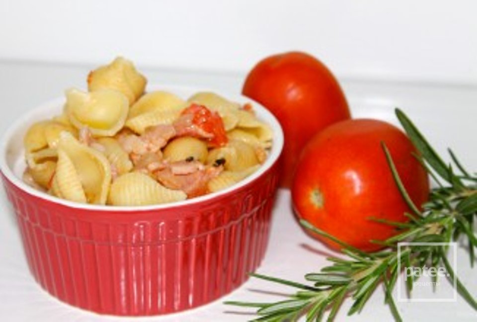 Паста с беконом и помидорами - Шаг 11