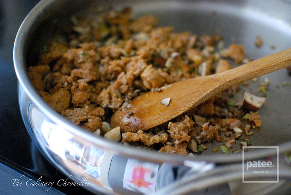 Лазанья с грибами и итальянской колбасой - Шаг 3