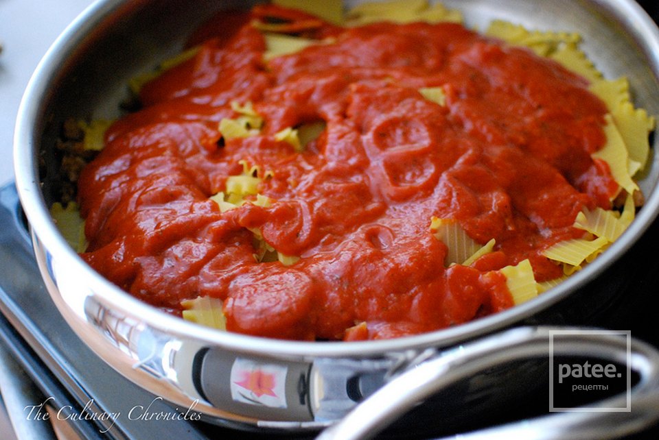 Лазанья с грибами и итальянской колбасой - Шаг 6