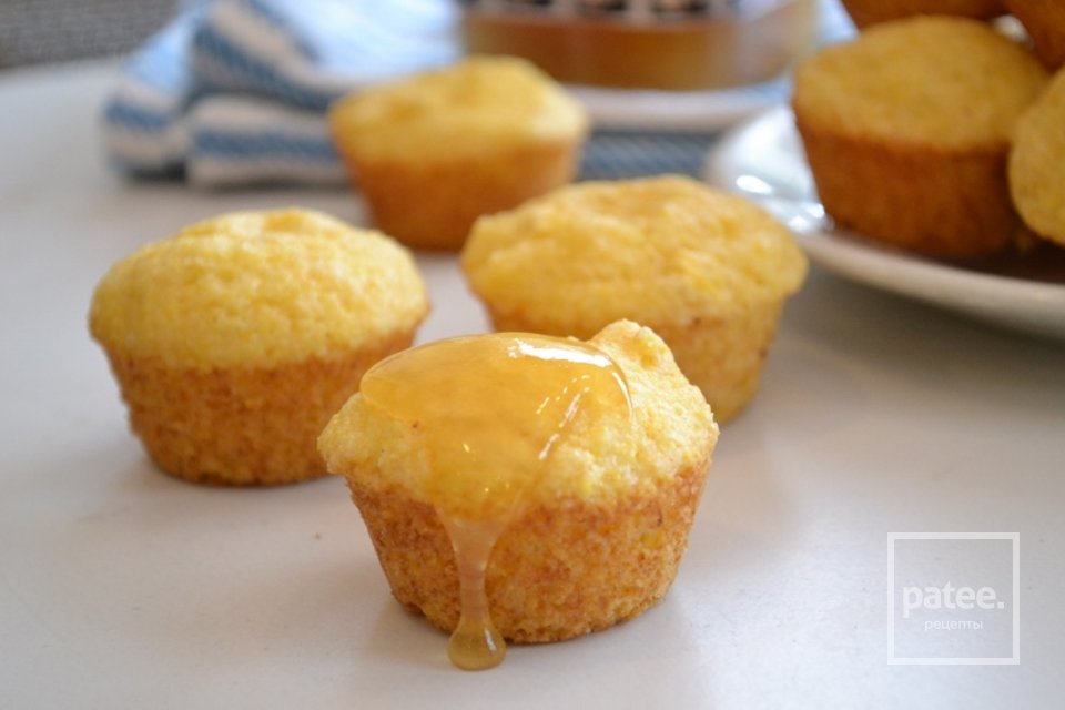 Мини-кексы с апельсином и кукурузой - Шаг 9