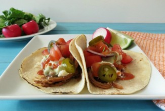 Тако с тушеной говядиной