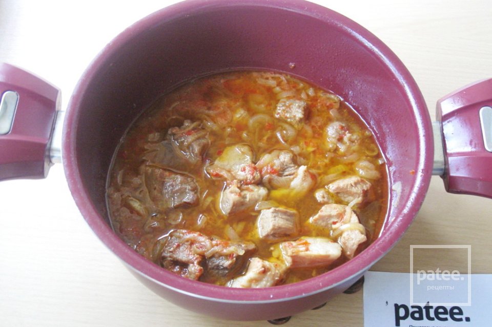 Свинина с баклажанами в пиве - Шаг 9