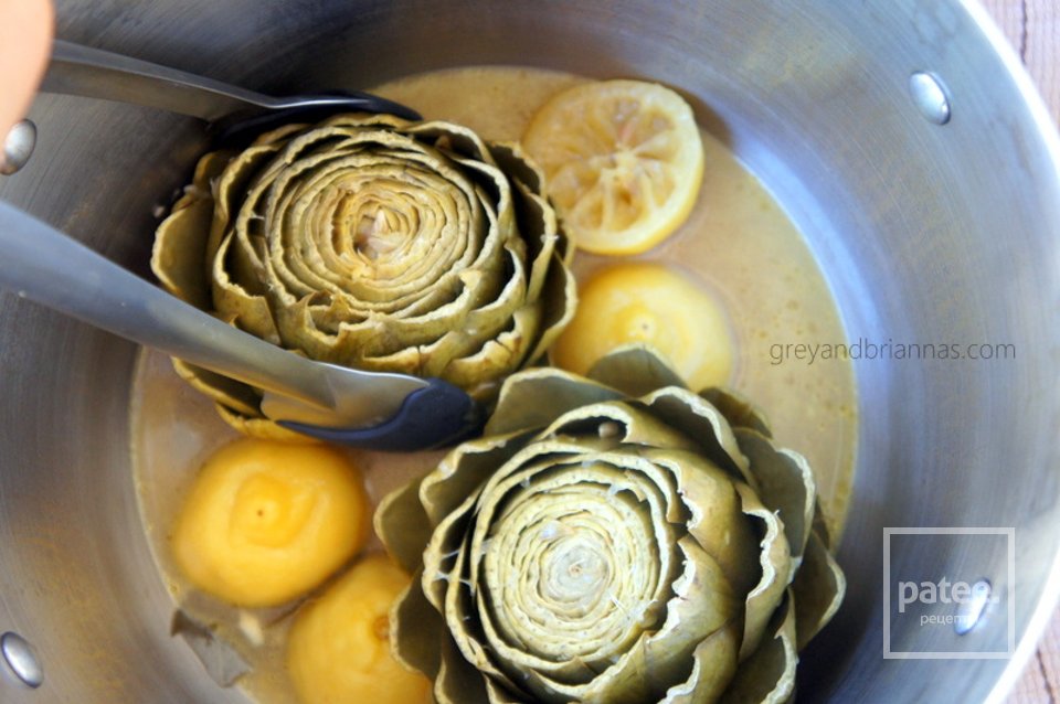 Вареные артишоки - Шаг 9