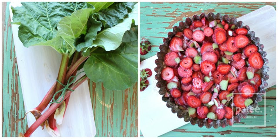 Киш с клубникой и ревенем - Шаг 9