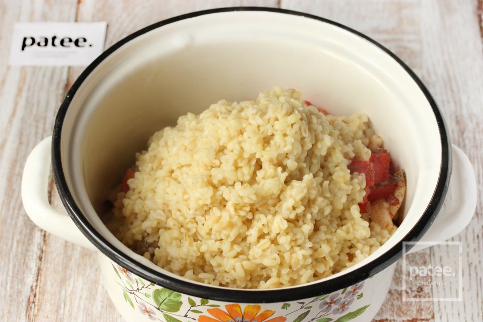 Овощное рагу с булгуром - Шаг 7