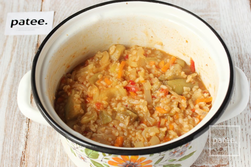 Овощное рагу с булгуром - Шаг 8