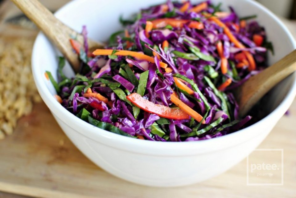 Капустный салат с морковью и шпинатом - Шаг 17