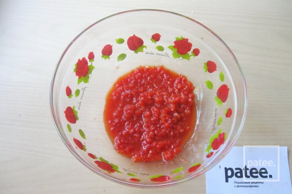 Острая икра из баклажанов с отварными яйцами - Шаг 7