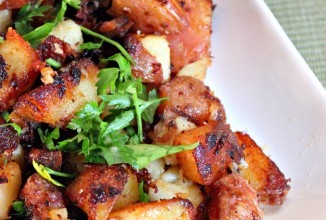 Домашний картофель жаренный на утином жире