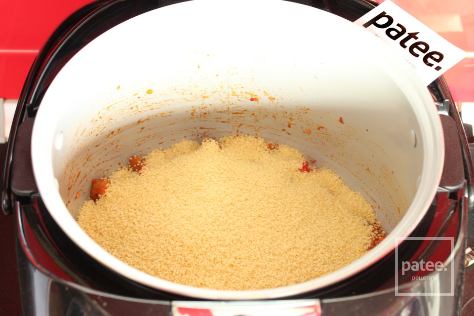 Кускус с баклажанами в мультиварке - Шаг 9